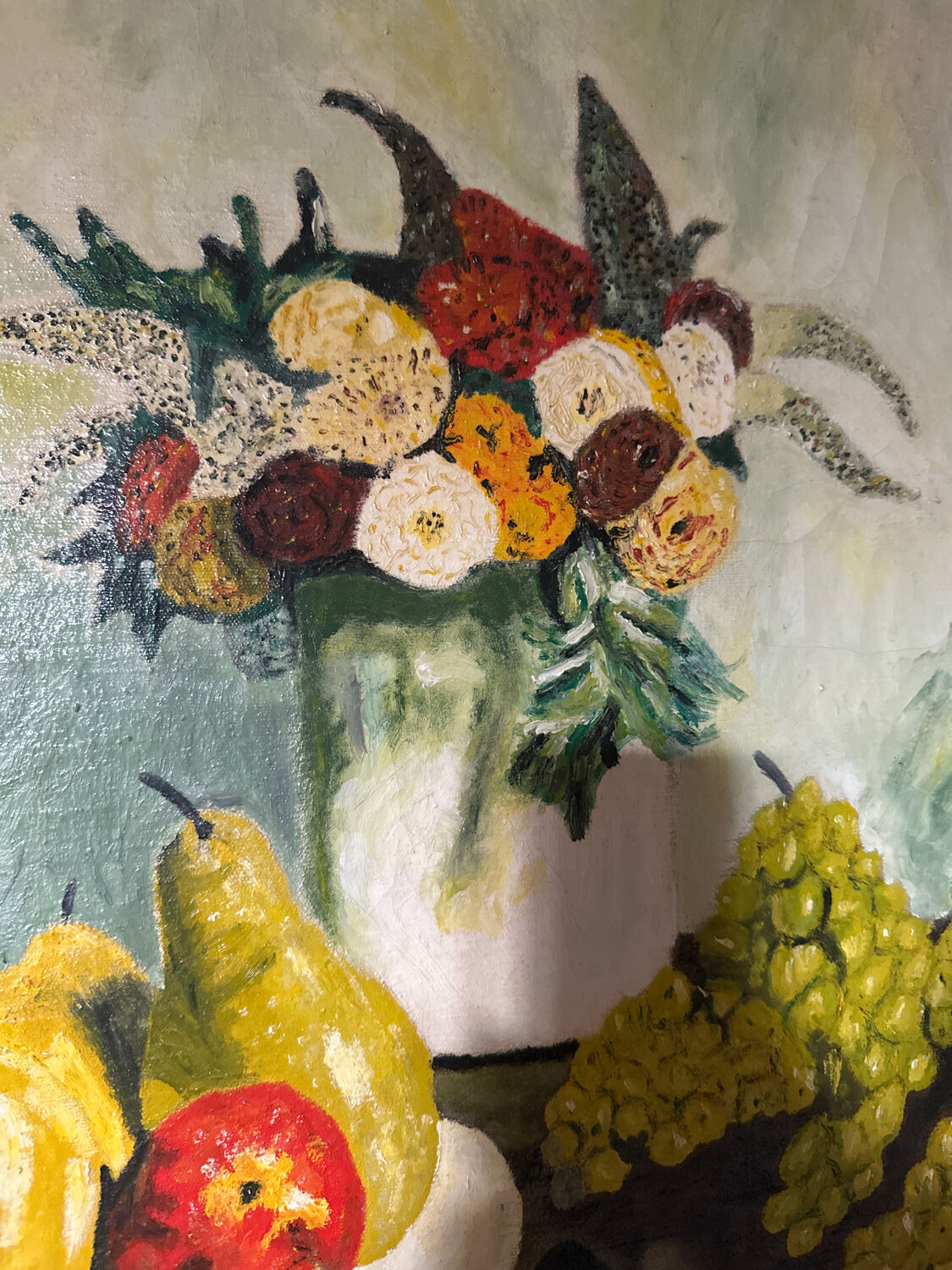 Charming Vintage Oil on Canvas – Still Life