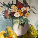 Charming Vintage Oil on Canvas – Still Life