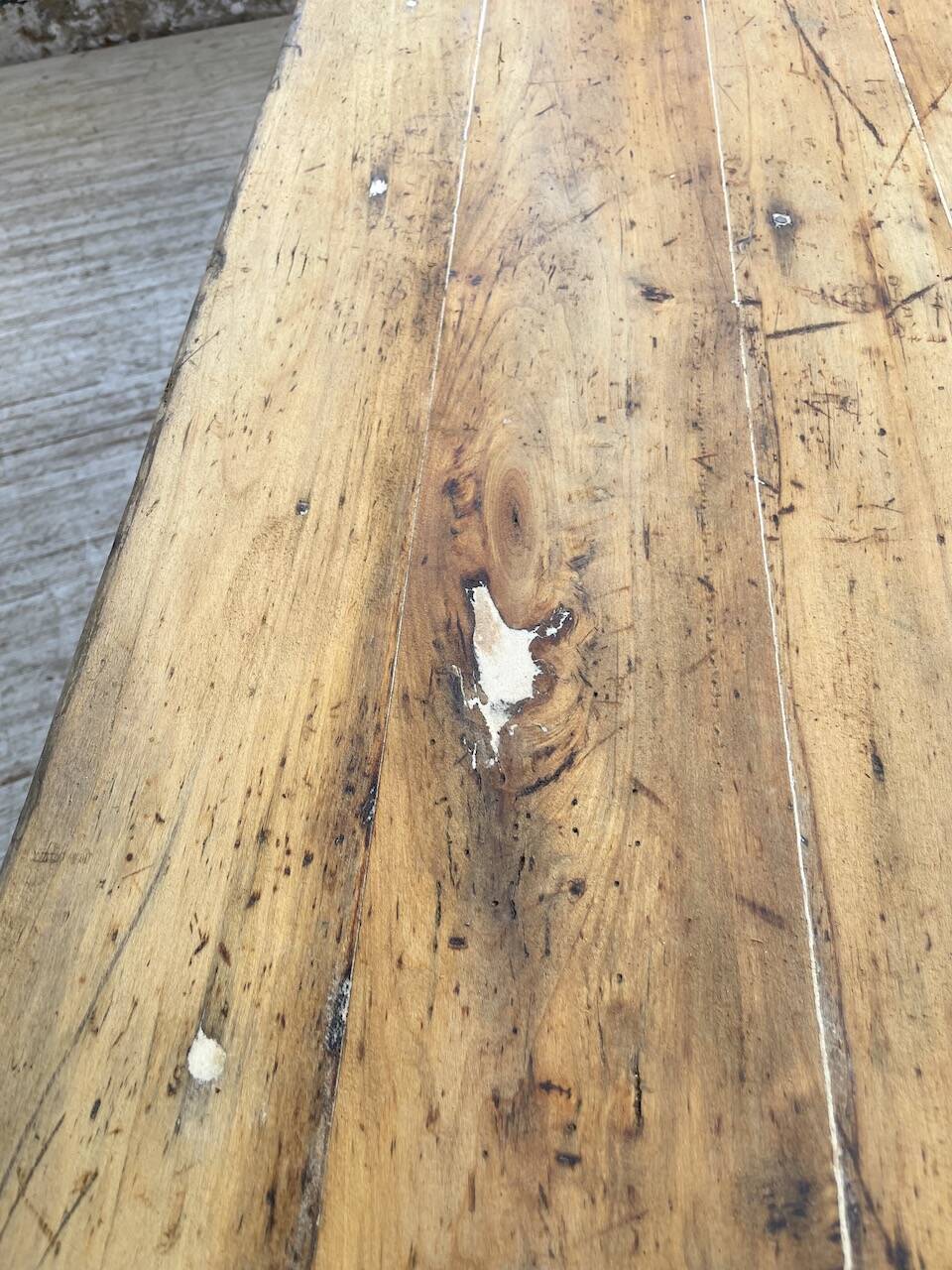 2m pine and oak farmhouse table