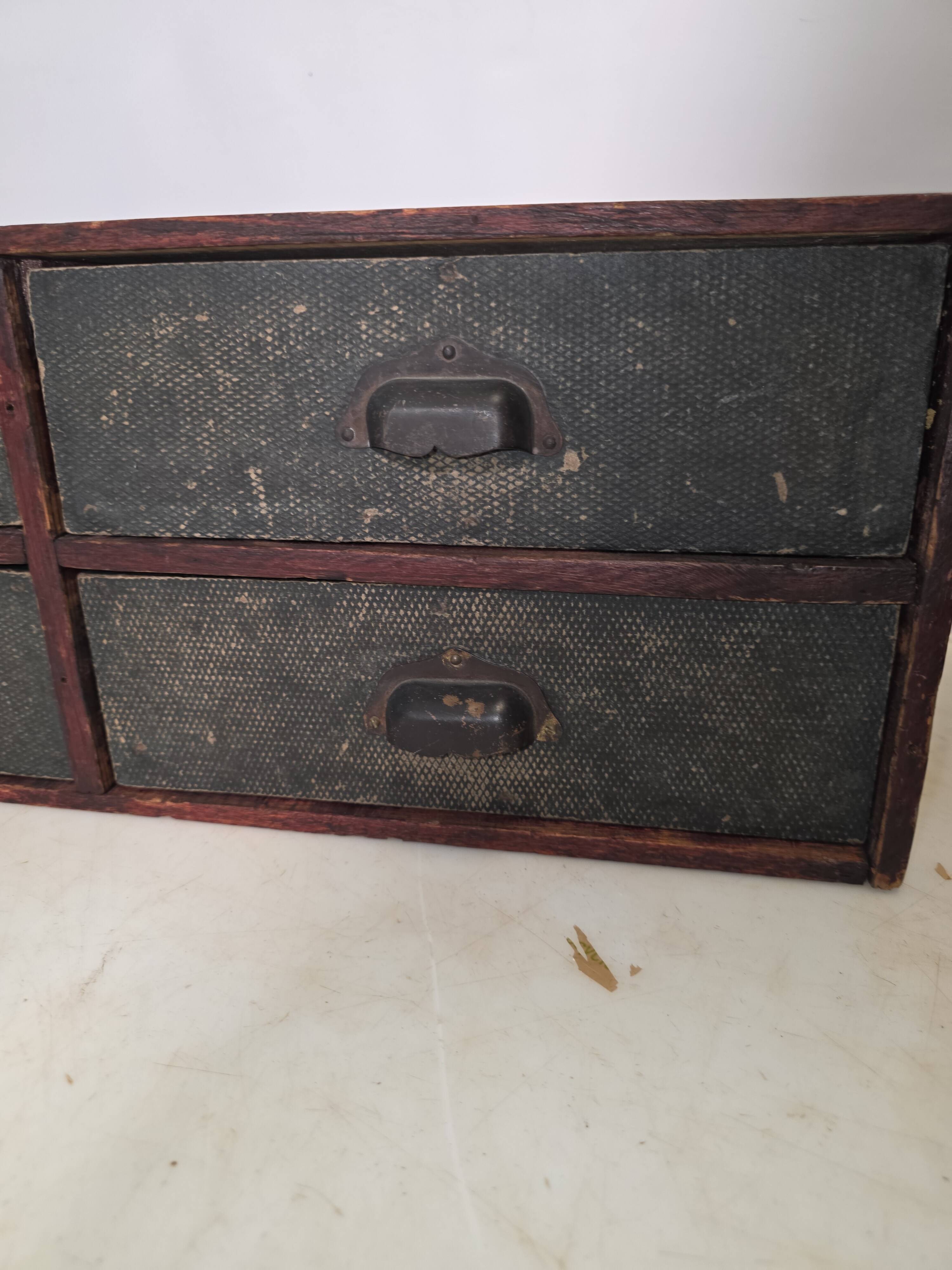 Antique workshop drawer unit from the 1920s.