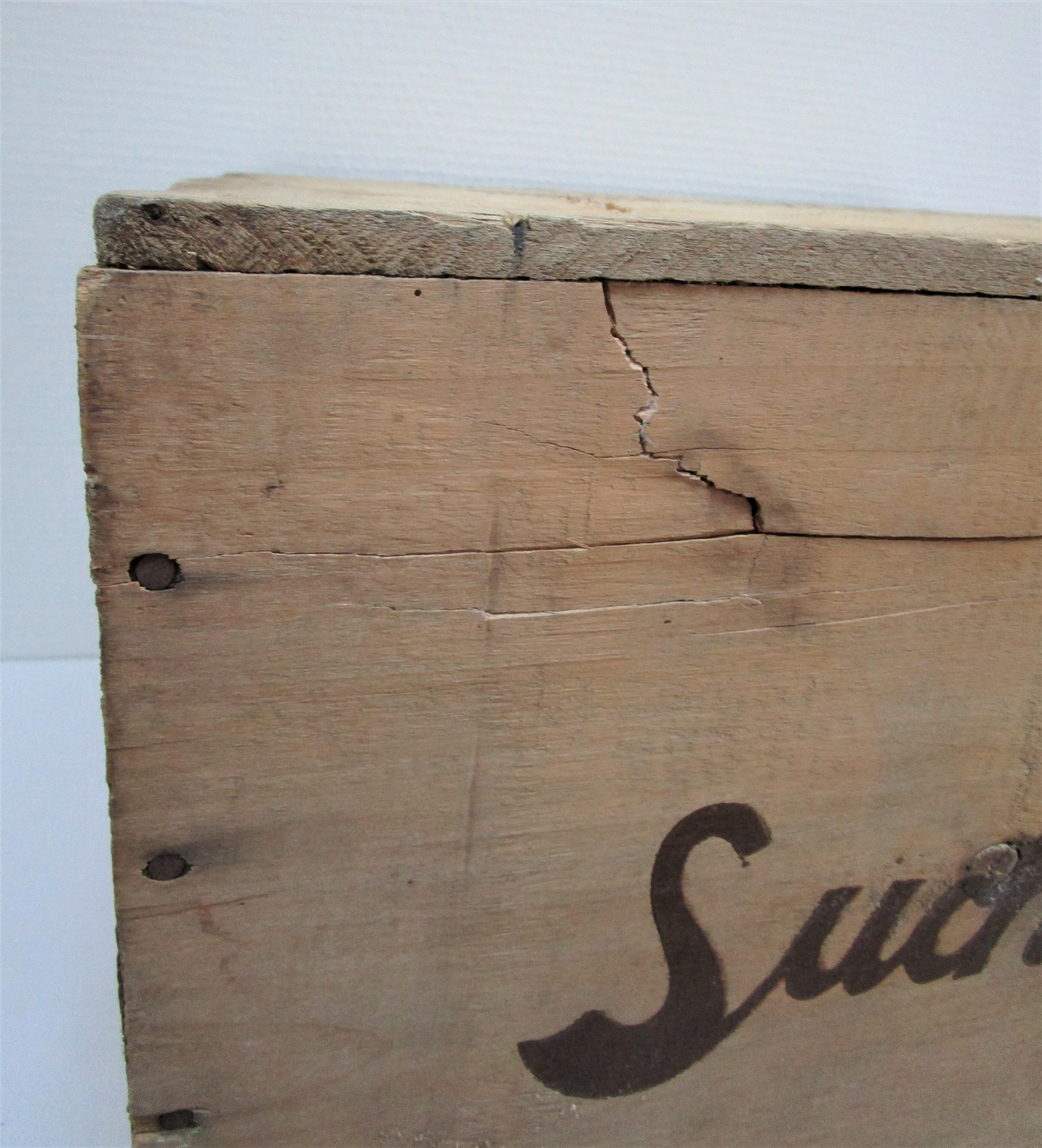 Vintage Skated Wood Case Suchard