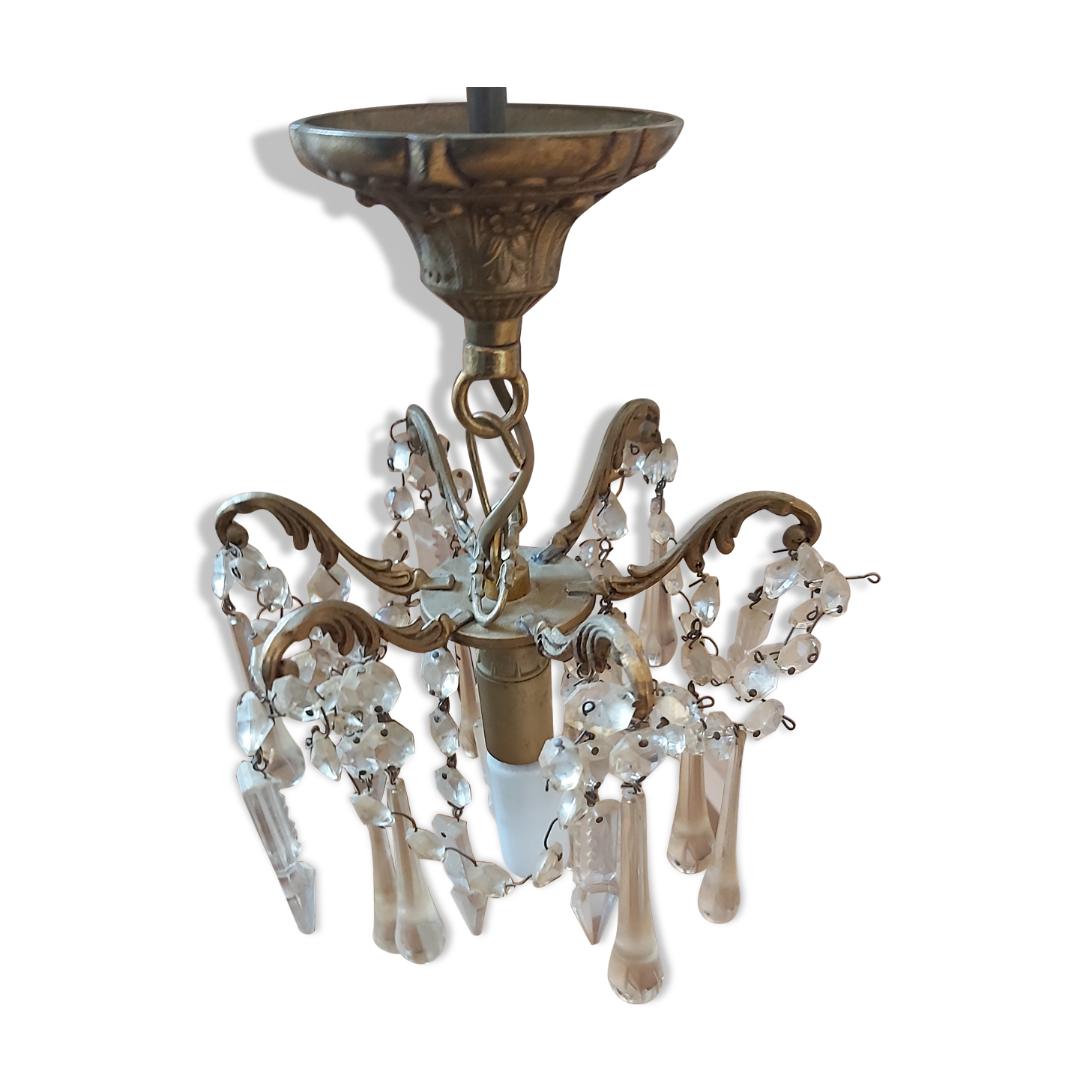 Brass chandelier