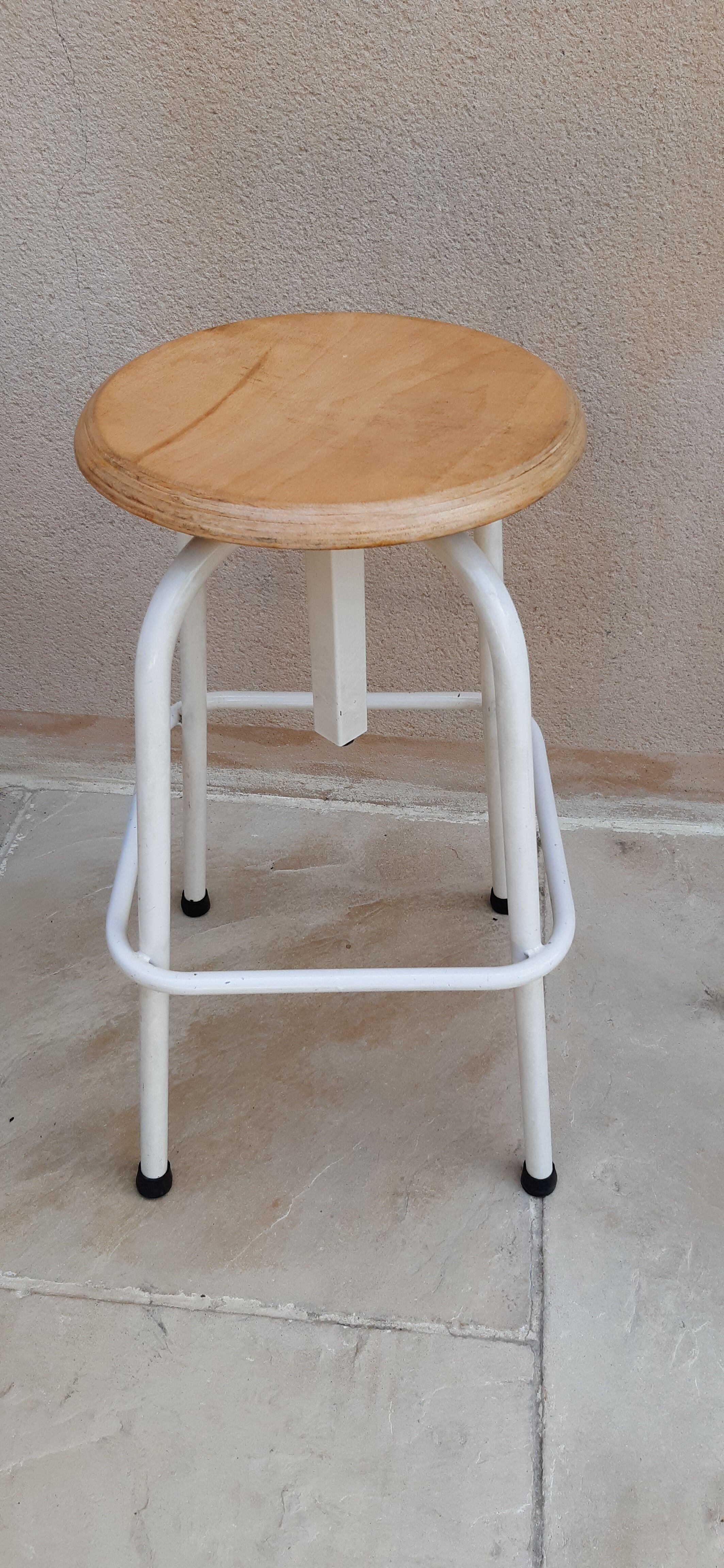 Vintage industrial screw stools