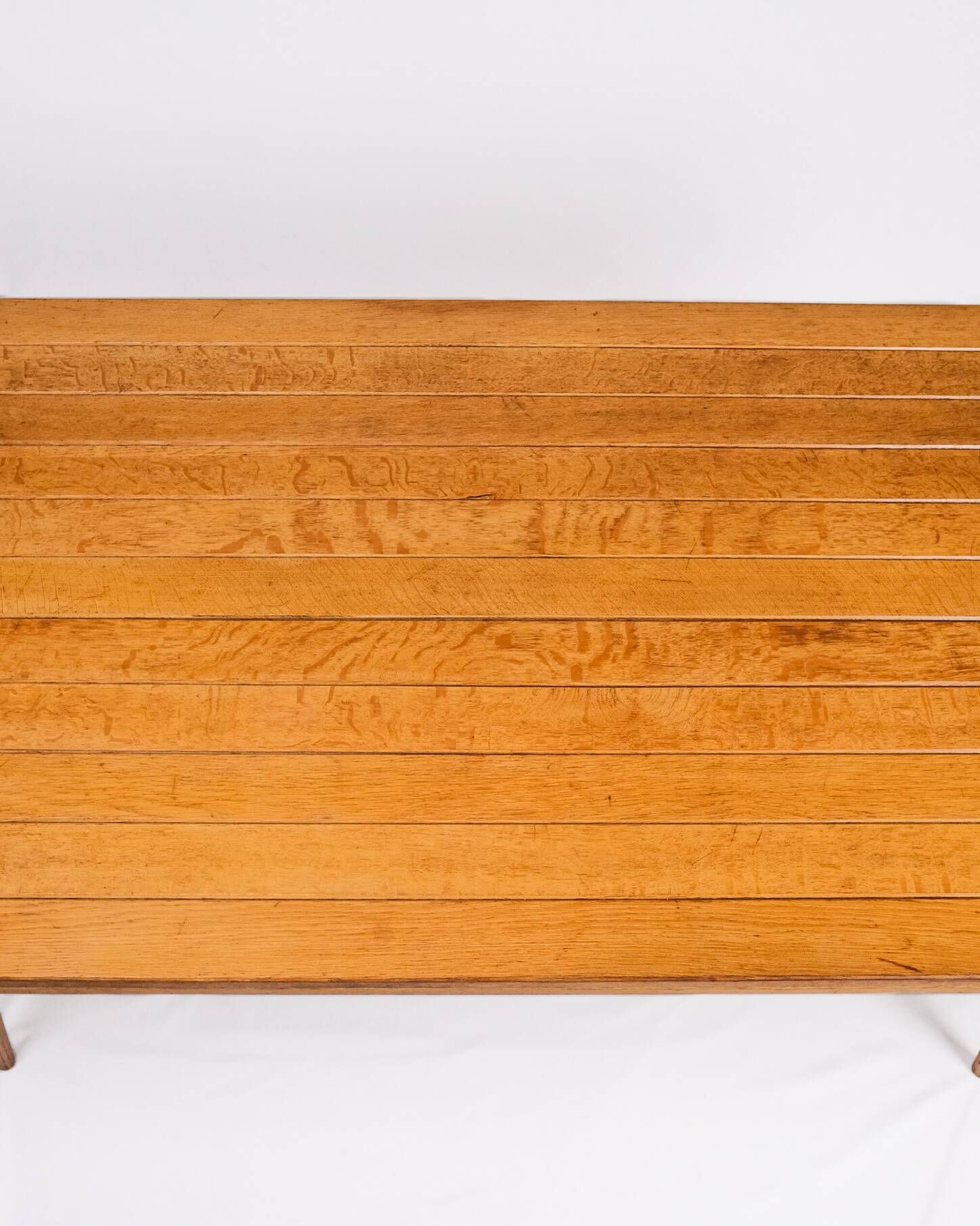 Extendable oak table in the style of Guillerme and Chambron, France 1960s