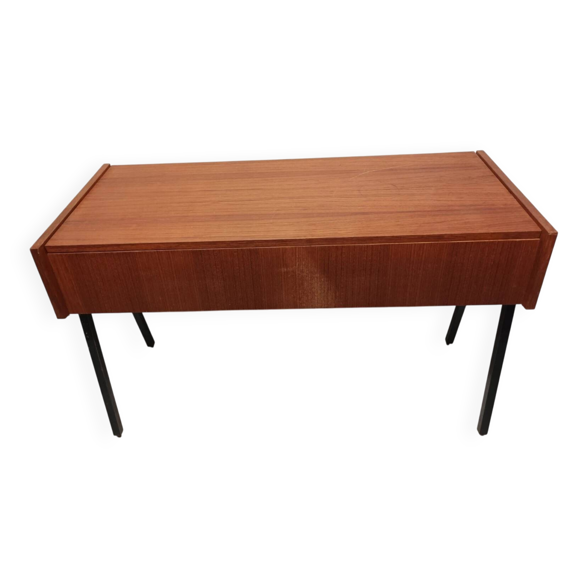 Vintage Wooden Chest Style Sewing Furniture