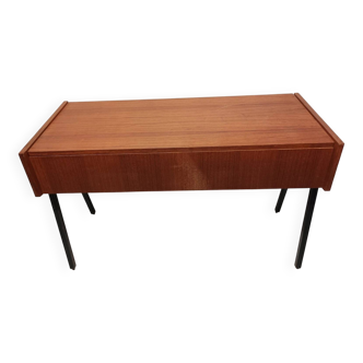 Vintage Wooden Chest Style Sewing Furniture