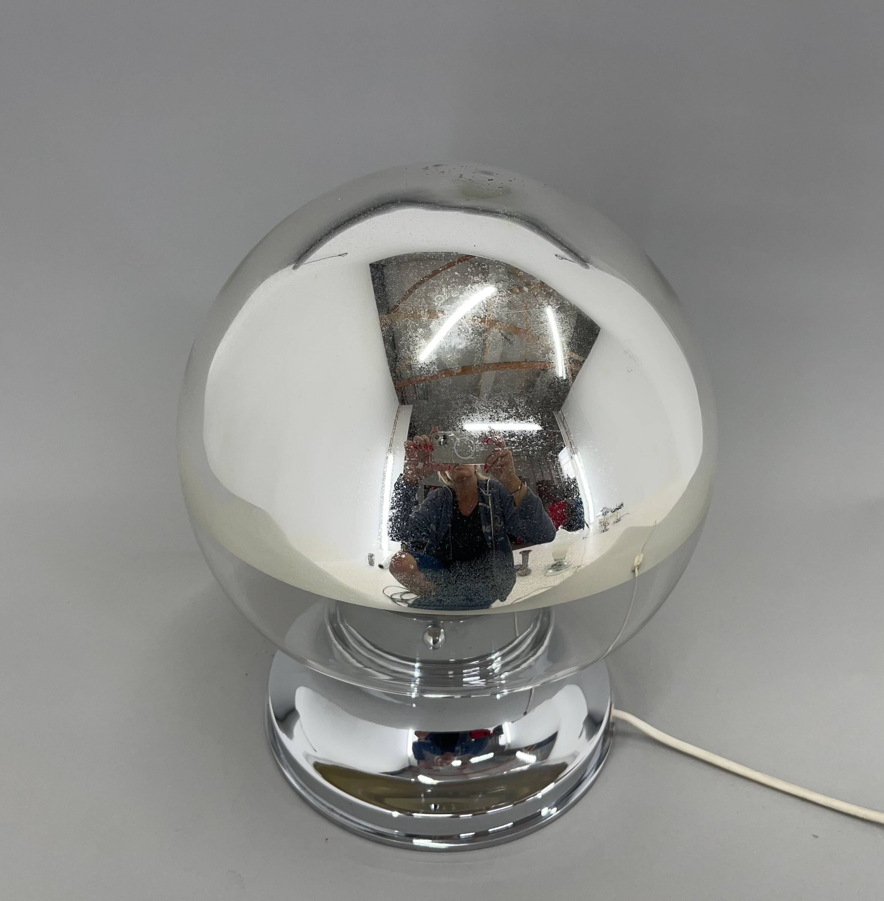 1960's italian chrome table lamp