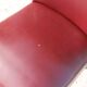 Chaise acier & skaï bordeaux années 50
