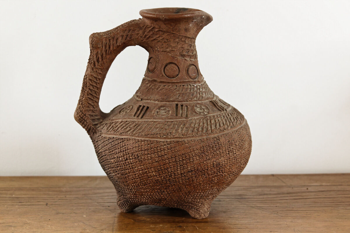 Ethnic terracotta jug