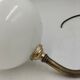 Brass and glass wall light