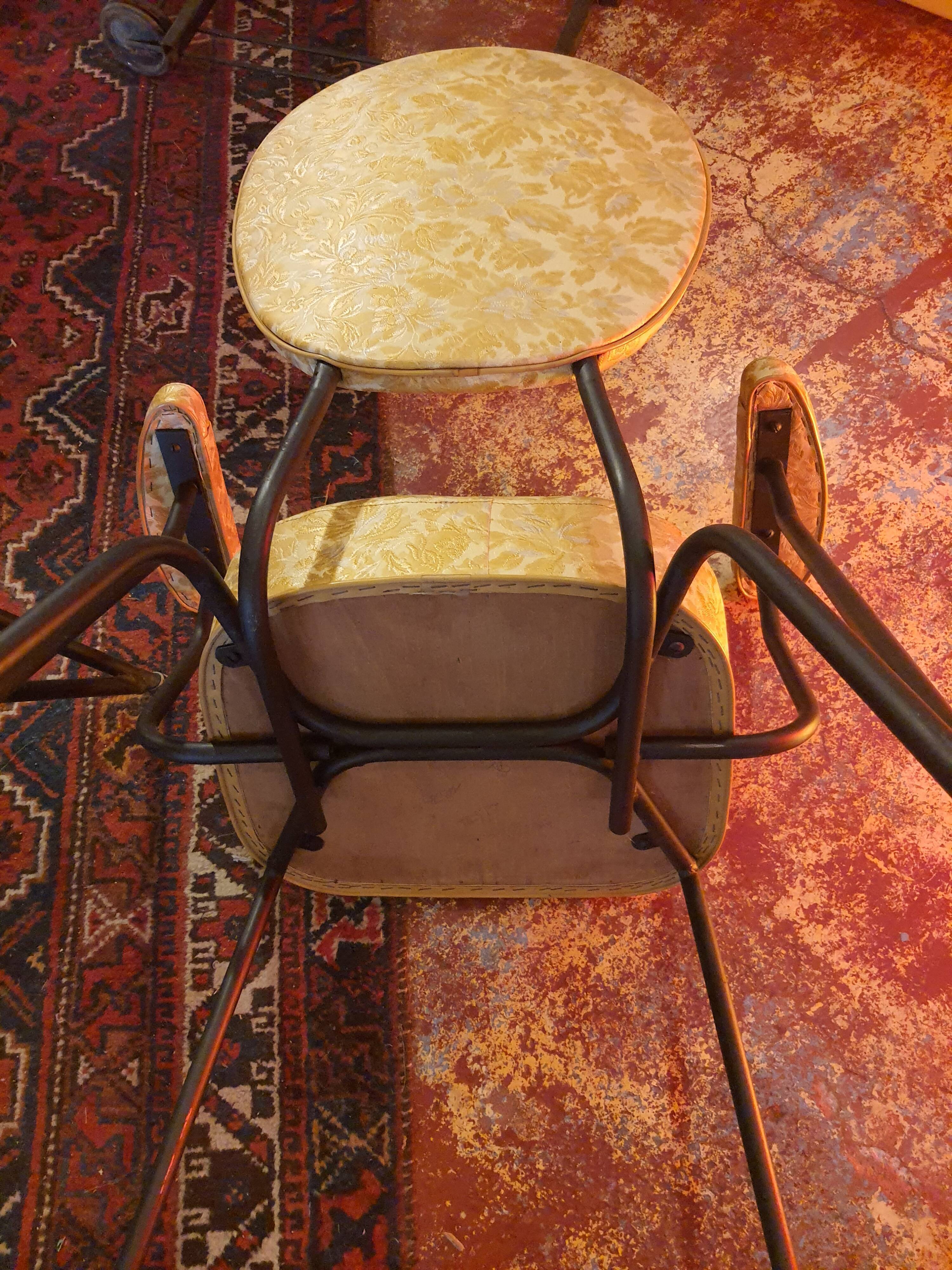 Chaises fer forgé années 50, vintage
