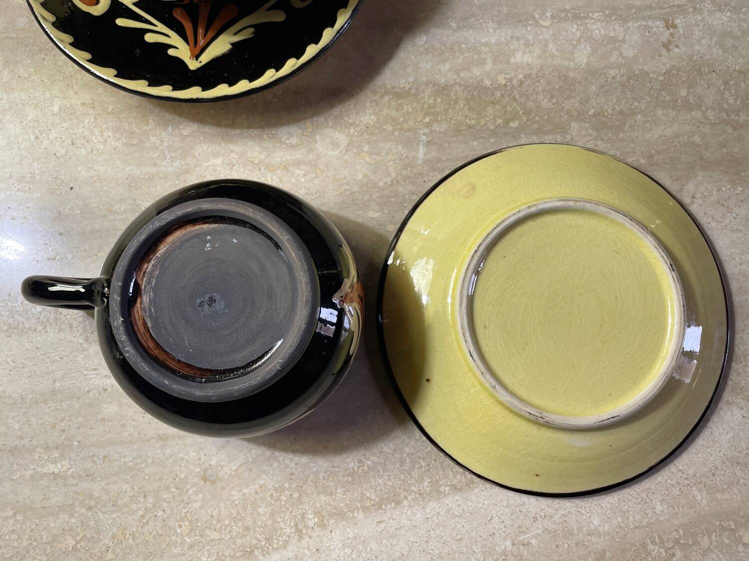 Alsatian ceramic lunch set