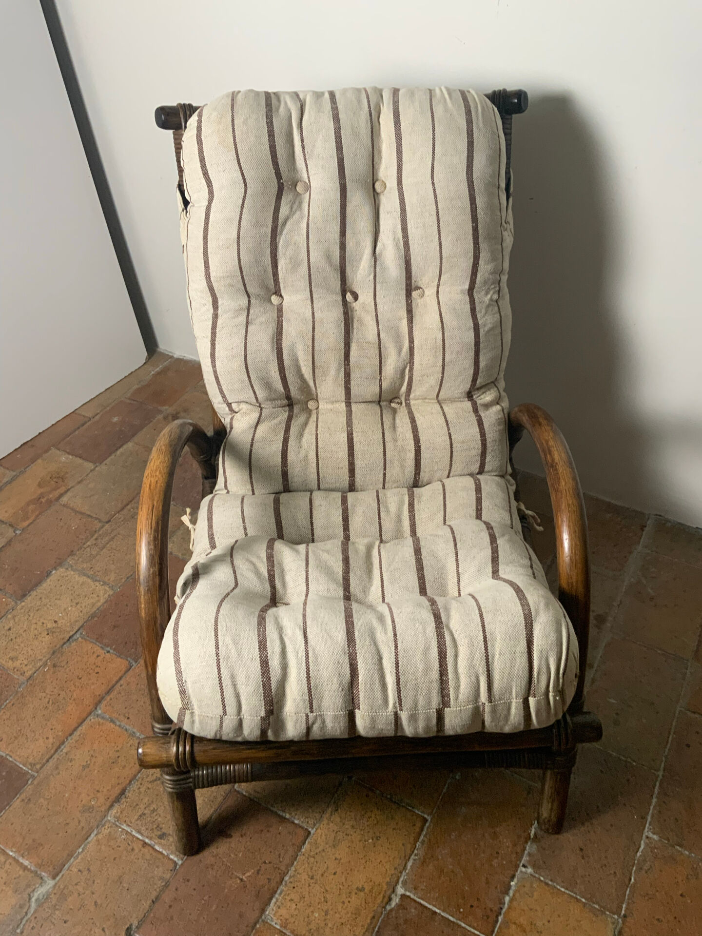 Fauteuil en rotin 1970