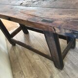 Old solid oak workbench
