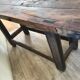 Old solid oak workbench