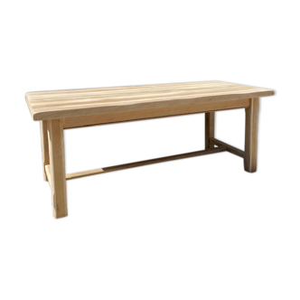 Stripped farmhouse table extensions up to 280 cm
