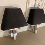 Pair of Lumica wall lamps, Italy, 1970s