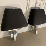 Pair of Lumica wall lamps, Italy, 1970s
