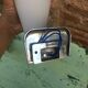 Appliques en verre blanc et chrome