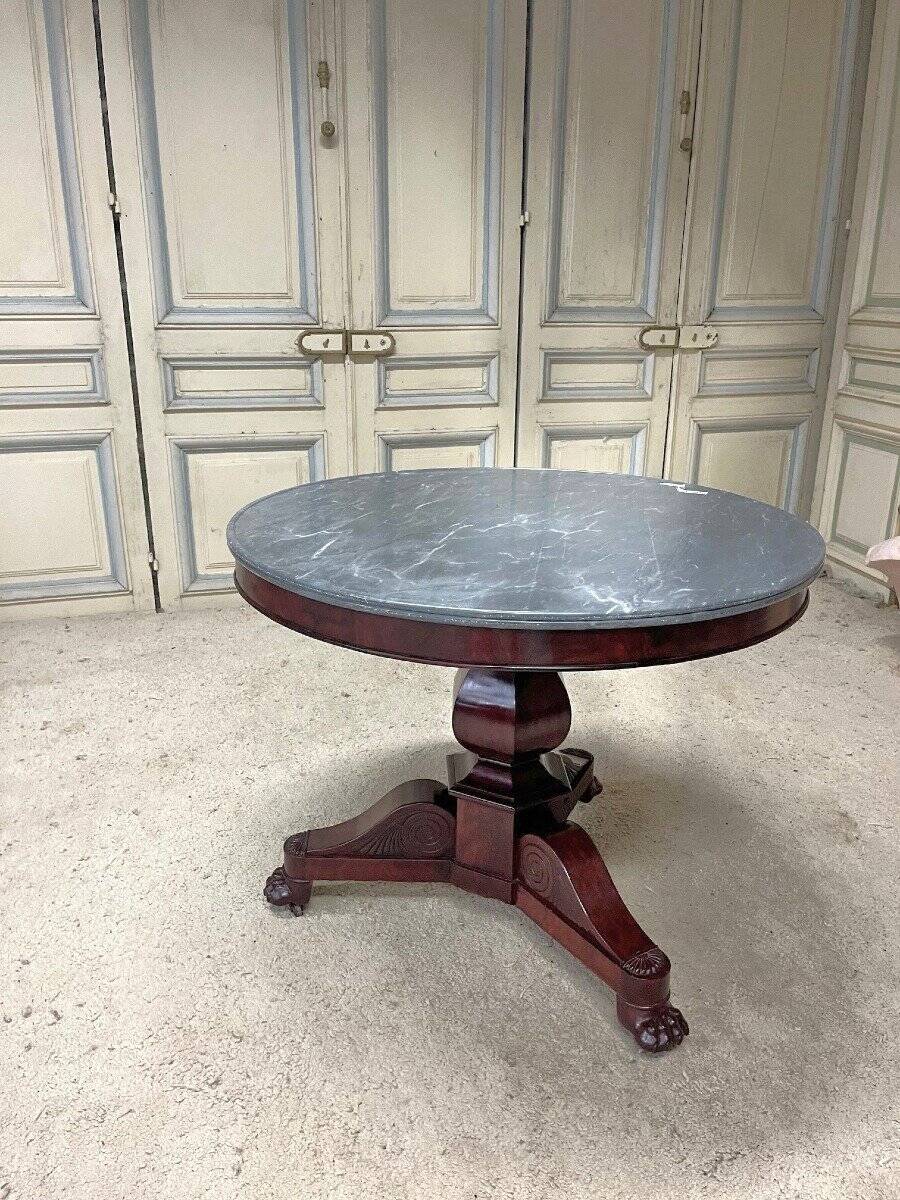 Guéridon acajou époque Restauration
