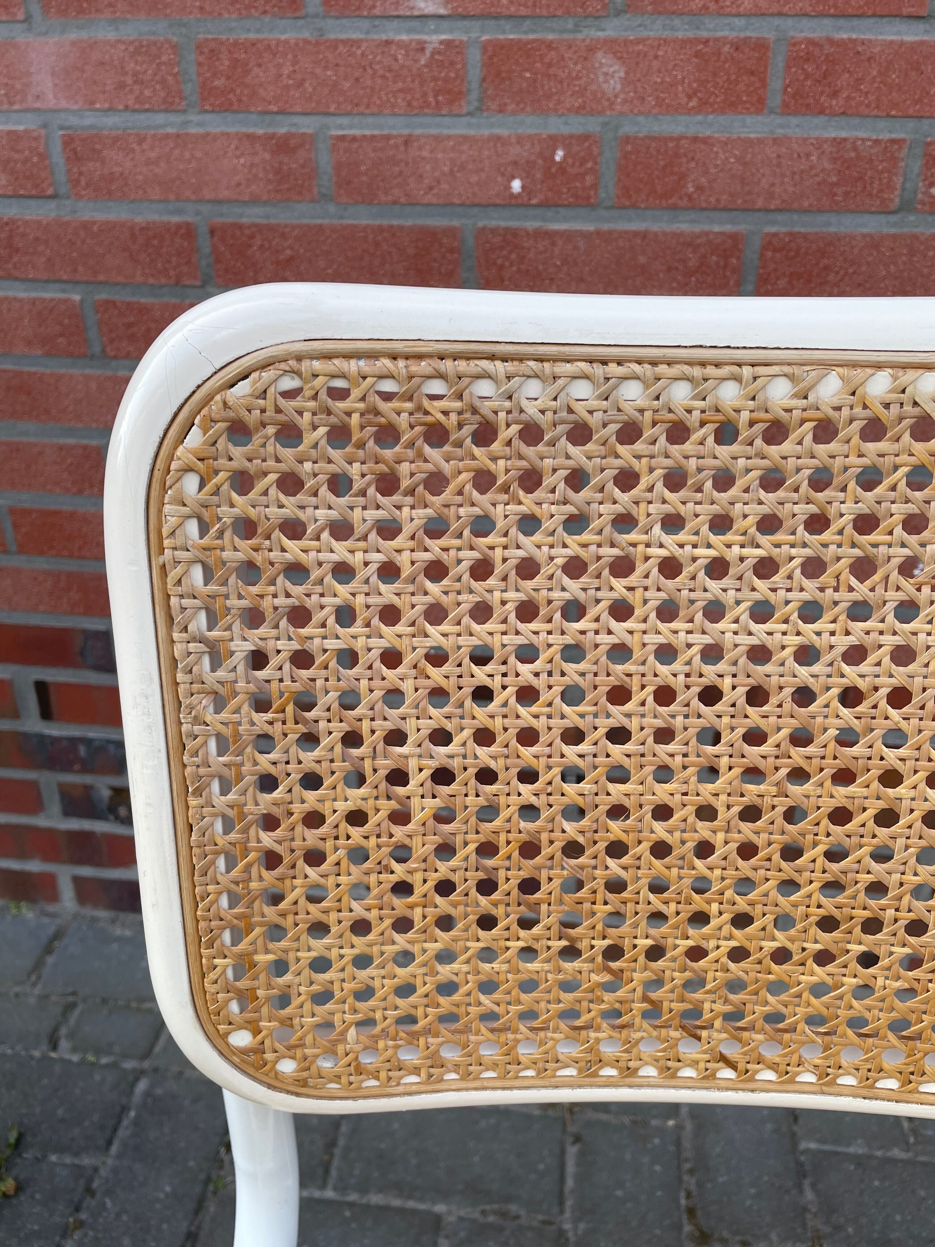 Cesca dining room chair designed by Marcel Breuer