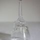 8 vintage Vannes crystal white wine glasses