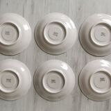 Porcelain cups and saucers Limoges Bernardaud