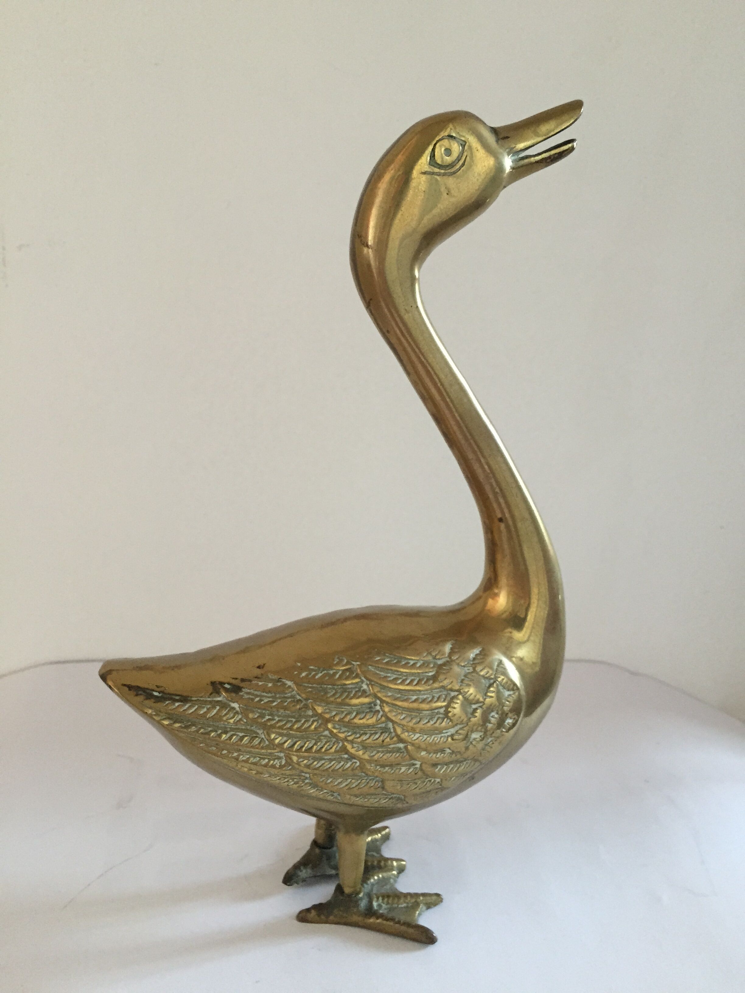 Duck in brass