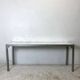 Console métal et marbre de carrare
