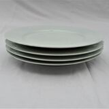 4 White de-serve plates Limoges
