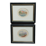 Pair of marine watercolors