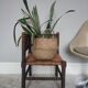 Turned wooden corner chair
