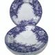 Dessert plates Sarreguemines model Jardinière 19th century