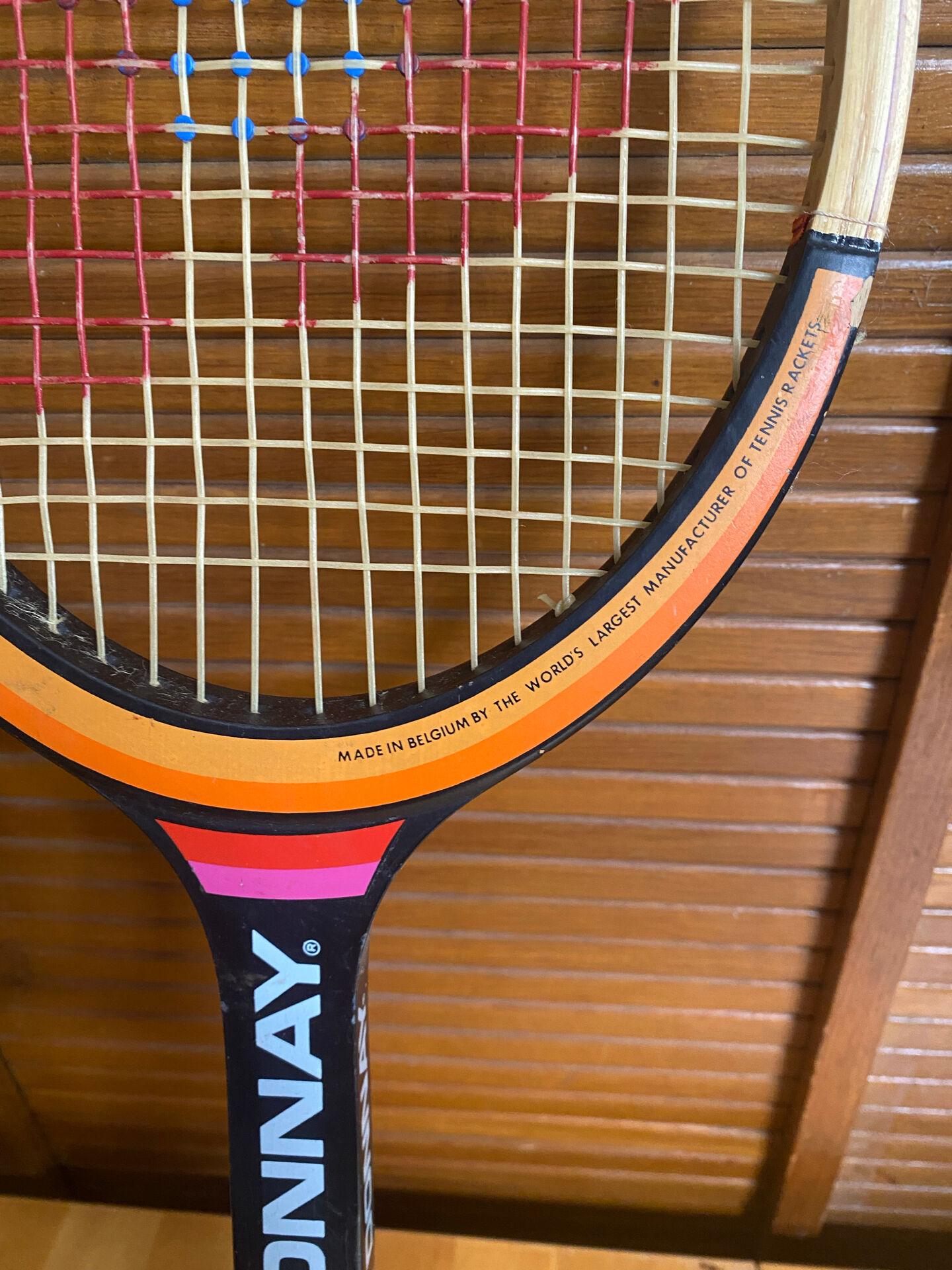 Vintage donnay bjorn borg wooden tennis racket + cover