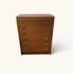 Vintage teak commode with brass handles (copy)