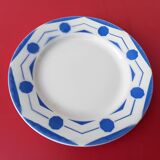 Set of four Digoin Sarreguemines flat plates