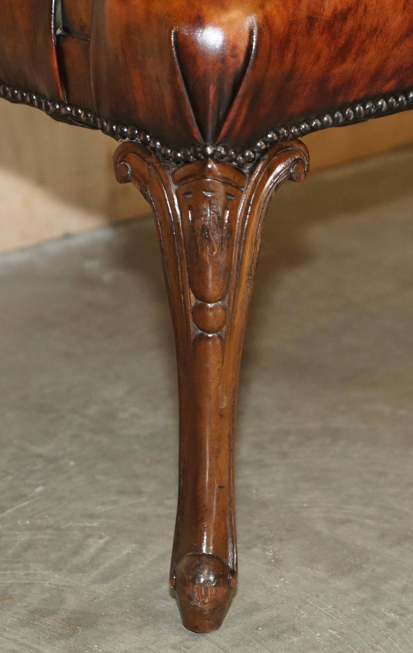 Restored leather office chair, Victorian era