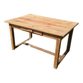 Ancienne table de ferme avec tiroir