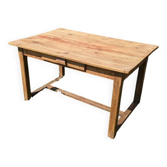 Old farmhouse table with drawer