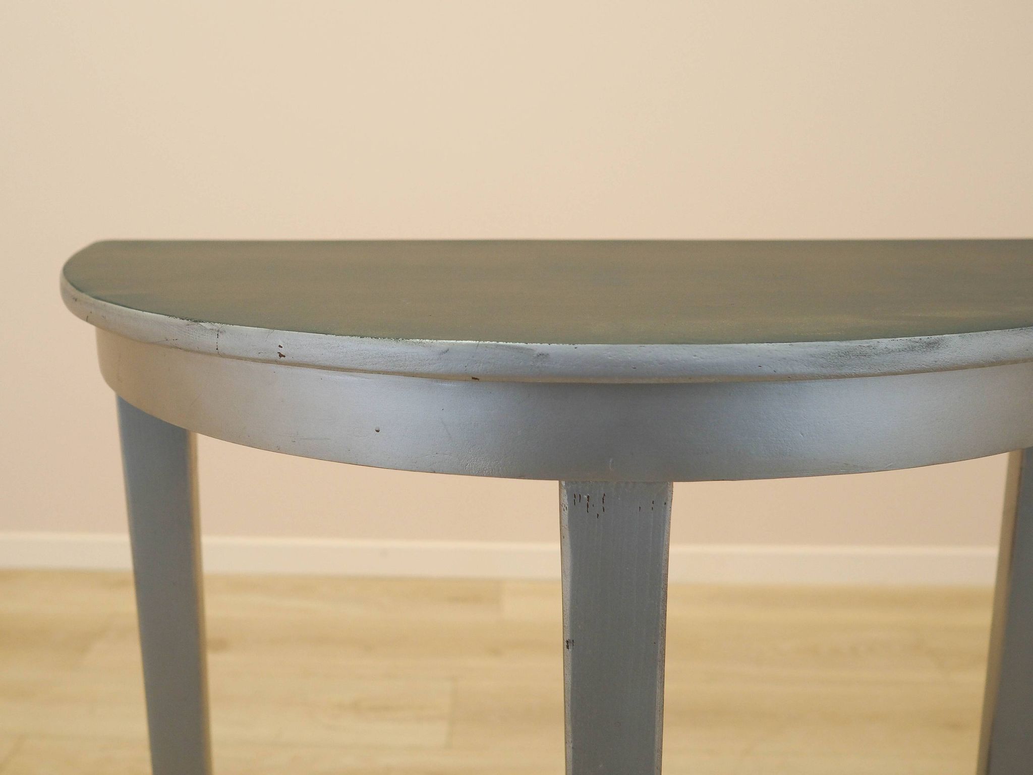 Table console en pin, design danois, années 1960, fabriquée au Danemark