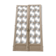 Pair of old haussmannian doors with bevelled mirrors