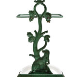 French enamelled umbrella stand / stick stand