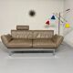 De Sede ds 140 grey 2/3 seater sofa, vintage leather, 80s design