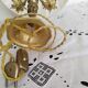 Bouillotte lamp in gilded brass, Empire style, 3 lights