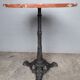 Table bistro period art Nouveau 1900 cast and marble