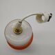 Vintage suspension lamp in white and orange opaline