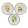 Collection of 3 botanical dishes made in Italy.