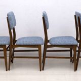 Six of Edmondo Palutari for Dassi Mid-Century Italian Teak Dining Chairs,50