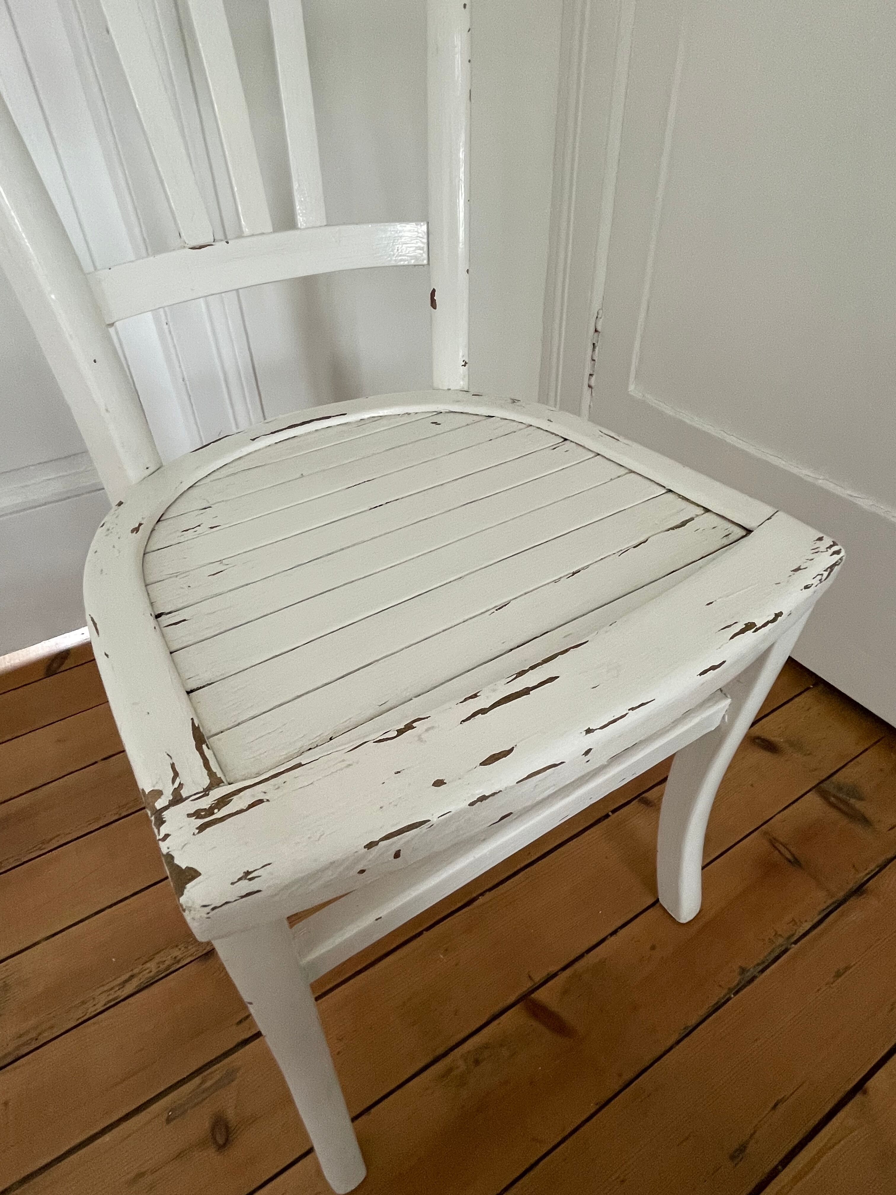 Set of 3 antique bistro chairs Luterma, circa 1960