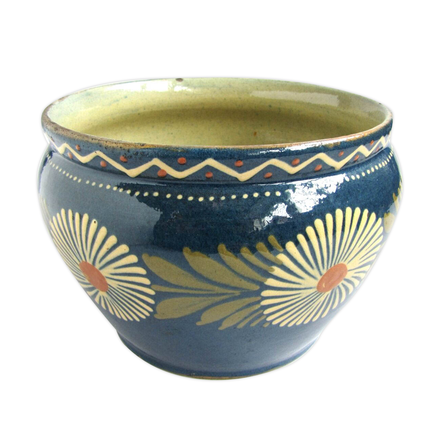 Ancient cache pot soufflenheim pottery Alsace